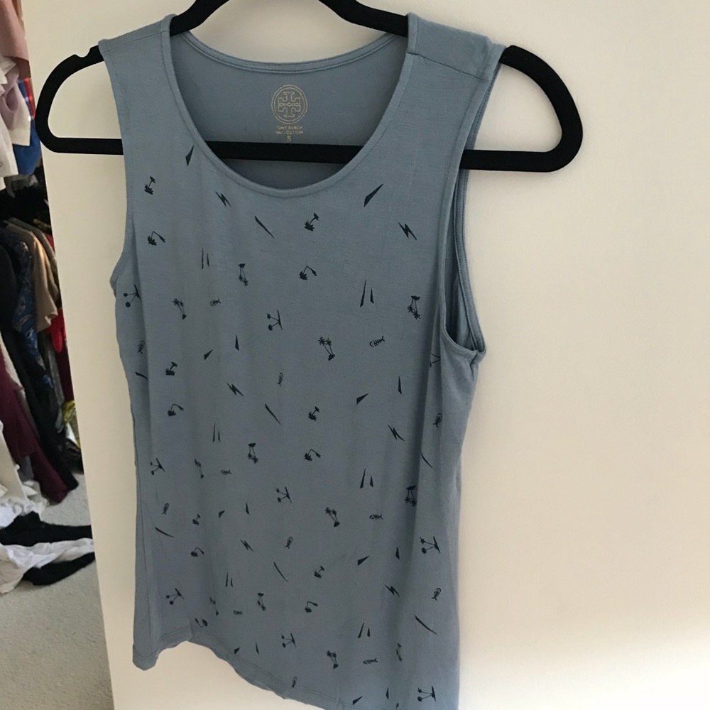 Blue Tory Burch tank top